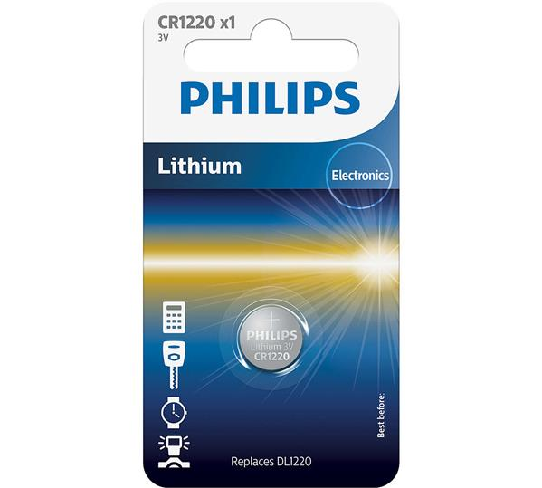 

Батарейка ключа , на 2 кнопки на Рено Трафик II 2001-> PHILIPS— CR1220/00B