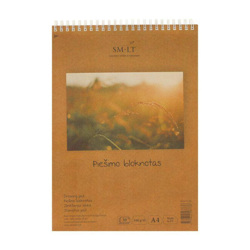 

Альбом для рисунка на спирале А4, 160г / м2, 30л., SMILTAINIS