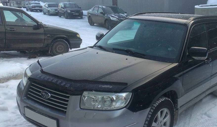 

Дефлектор капота, мухобойка Subaru Forester с 2005-2008 г.в VIP