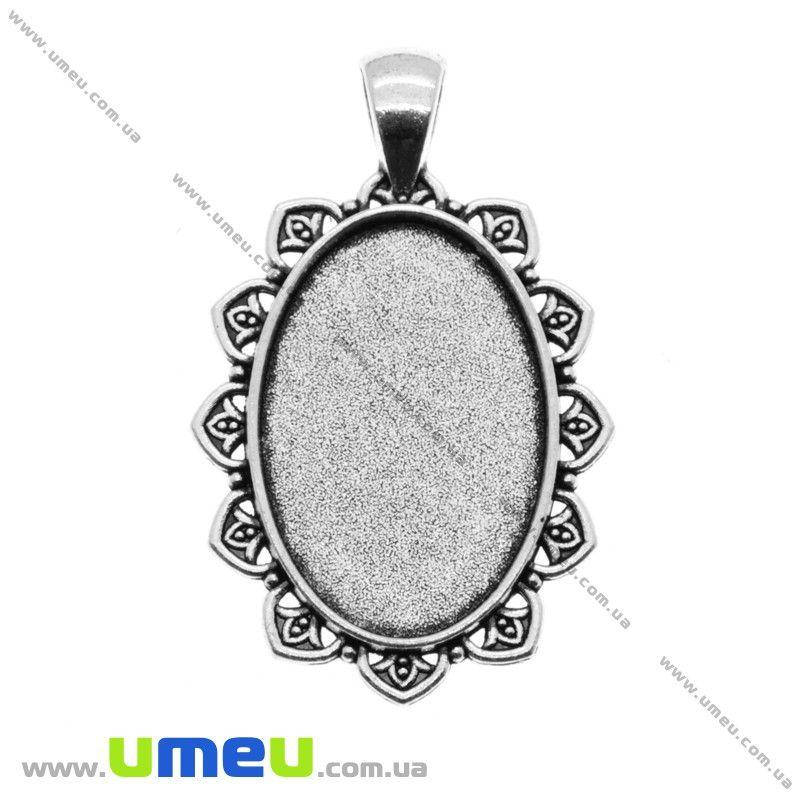 

Основа овальная, 47х30 мм, 30х20 мм, Античное серебро, 1 шт (OSN-016860)