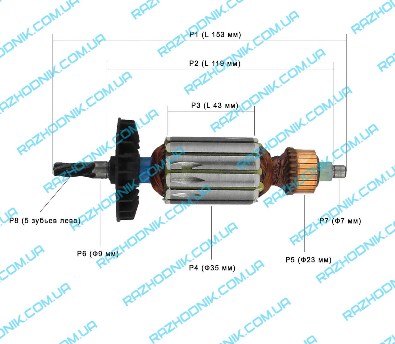 

Якорь для перфоратора Ритм ПЭ-950