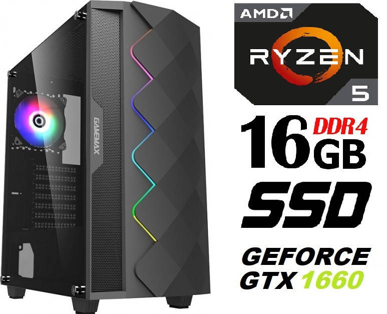 

Игровой компьютер Ryzen 5 3600 / SSD_480Gb / 16Gb_DDR4 / GTX1660_6Gb_DDR5