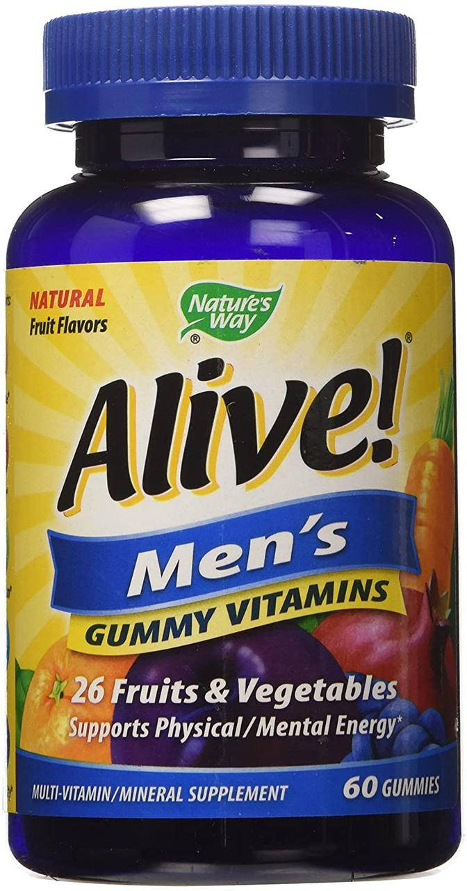 

Витамины для мужчин Nature's Way Alive Men's Gummy Multivitamin 60 конфет