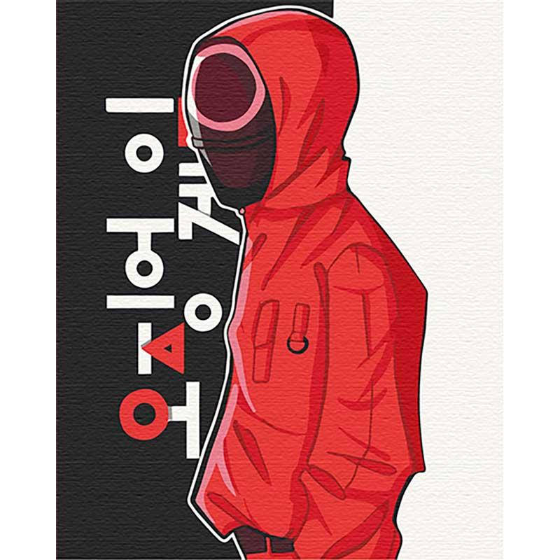 

Набор для росписи картина по номерам ArtCraft Игра в кальмара. Рабочий 40*50 см