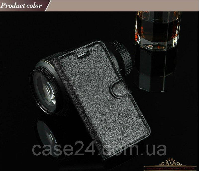 

Кожаный чехол книжка Lichee для Xiaomi Redmi Note 8T (9 цветов) черный