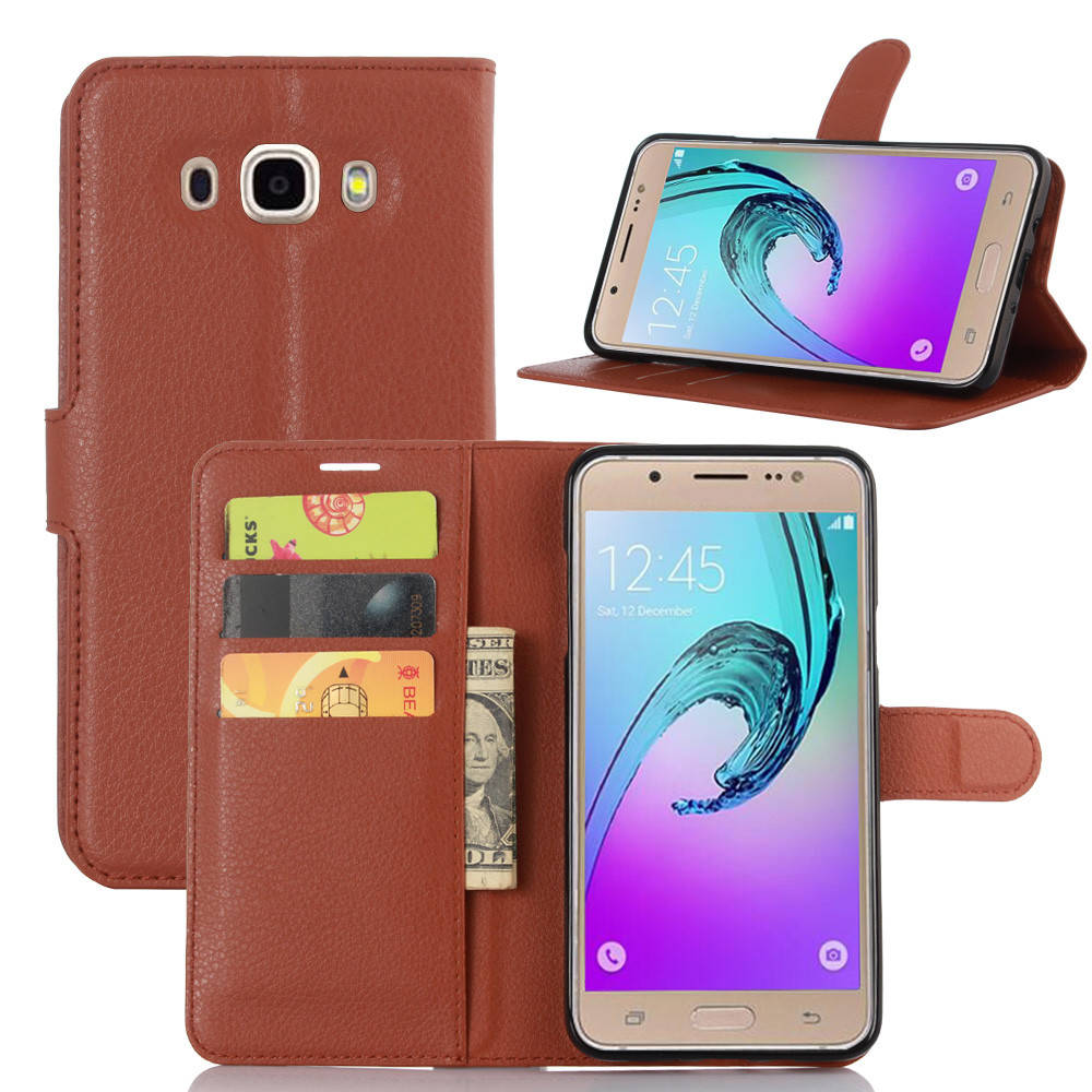 

Чехол IETP для Samsung Galaxy J5 2016 J510 книжка кожа PU коричневый