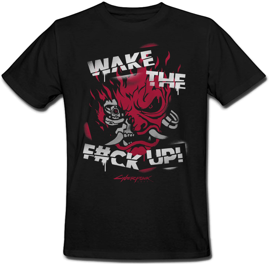 

Футболка Cyberpunk 2077 - Samurai Wake The F#ck Up (чёрная) XXL
