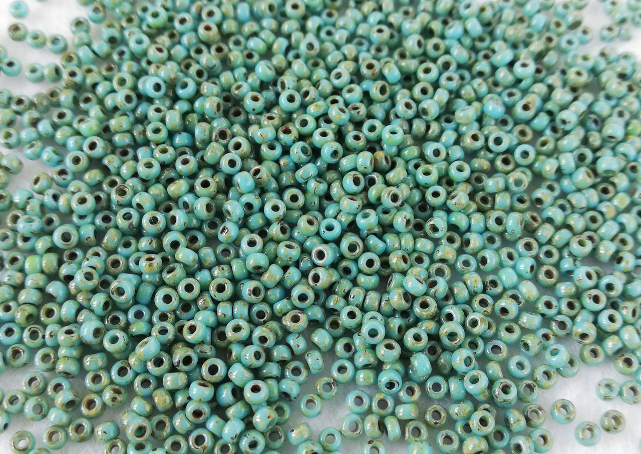 

4514 Японський бісер Miyuki Круглий 11/0 Picasso Opaque Seafoam Green