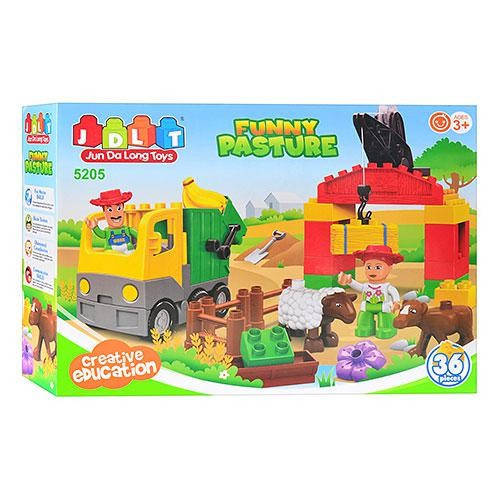 

Конструктор JDLT 5205 ферма, 36 дет., Зелёный