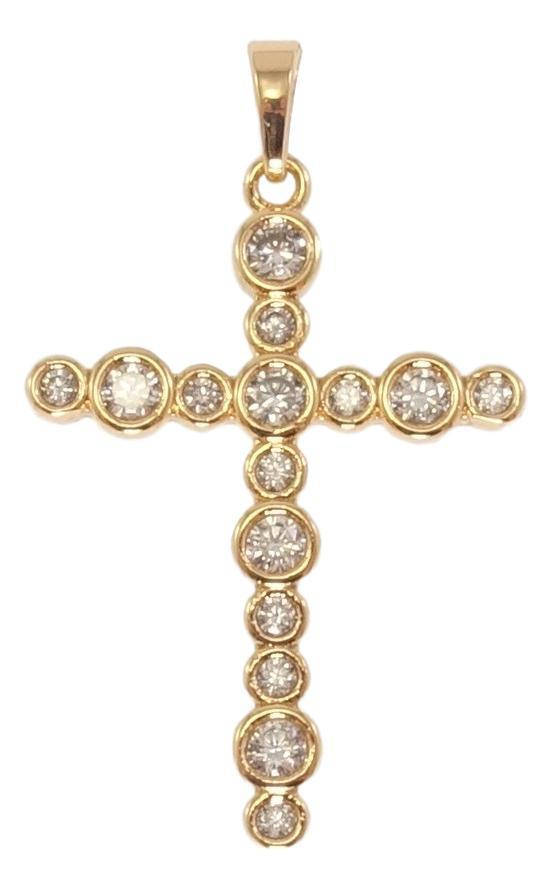

Кулон Xuping Позолота 18K "Декоративный Крест из циркония"