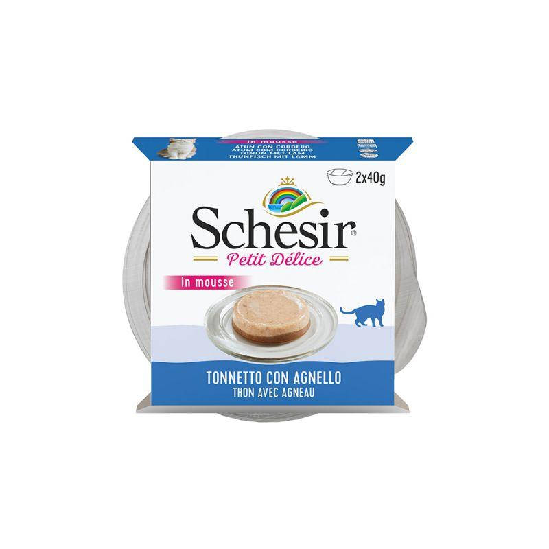 

Schesir Petit Delice мусс для котов тунец и баранина (40г)