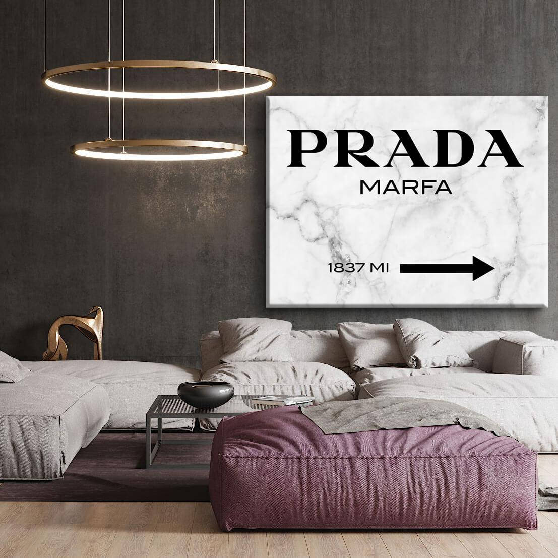

Картина Prada White 75, 100