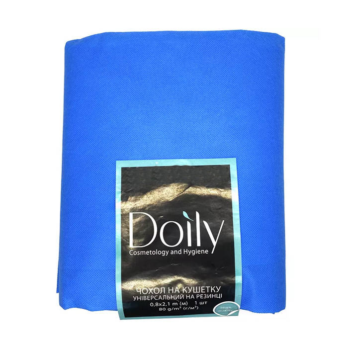 

Чехол на кушетку Doily из спанбонда 0,8х2,1м голубой (1 шт)