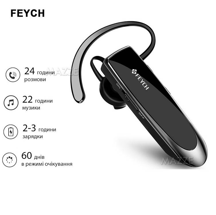 

Гарнитура Bluetooth наушник вкладыш блютуз 5.0 FEYCH LC-B41WC Black, Черный