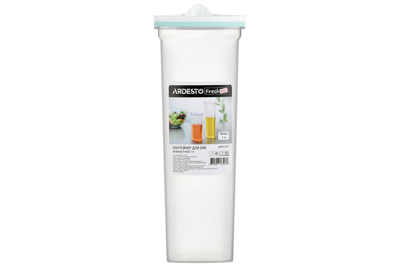 

Контейнер для олії Ardesto Fresh, 1 л,голубий тіфані, пластик