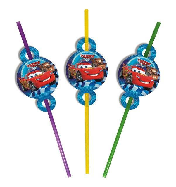 

Трубочки для напитков Тачки 8 шт в уп.