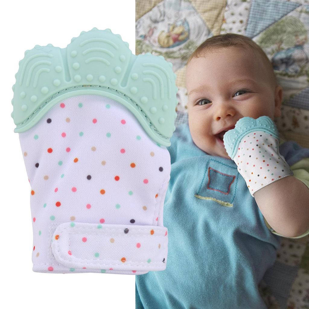 

Прорезыватель для зубов в виде рукавички мятный, Бирюзовый