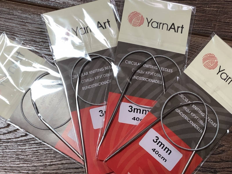 

Спицы круговые 40 см Yarnart -2.5мм