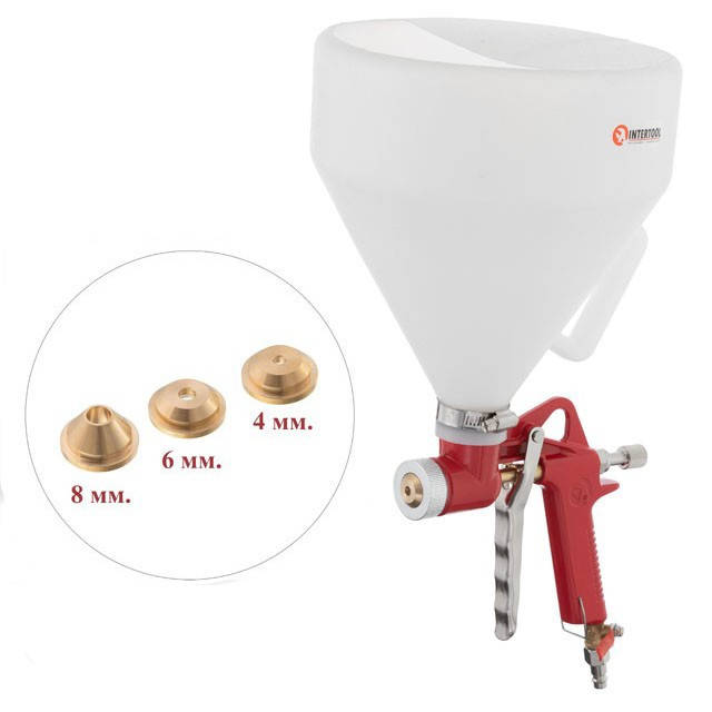 

Штукатурный распылитель, 4-8 мм, В/Б пластмассовый, 7000 мл, 3-6 b INTERTOOL PT-0402