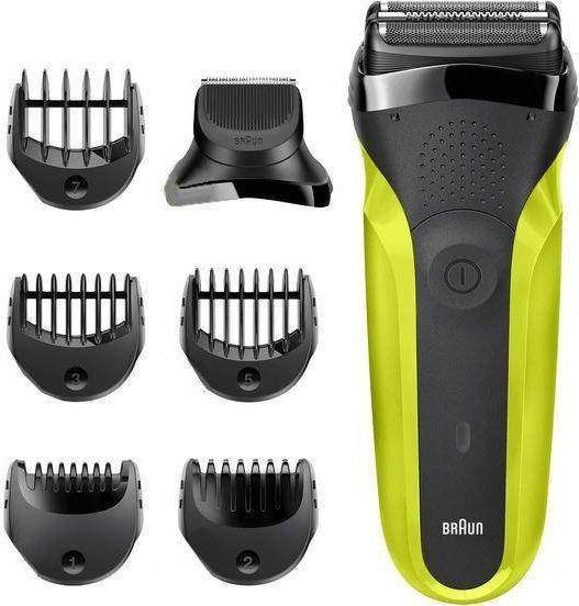 

Электробритва мужская Braun Series 3 300BT Black/Green