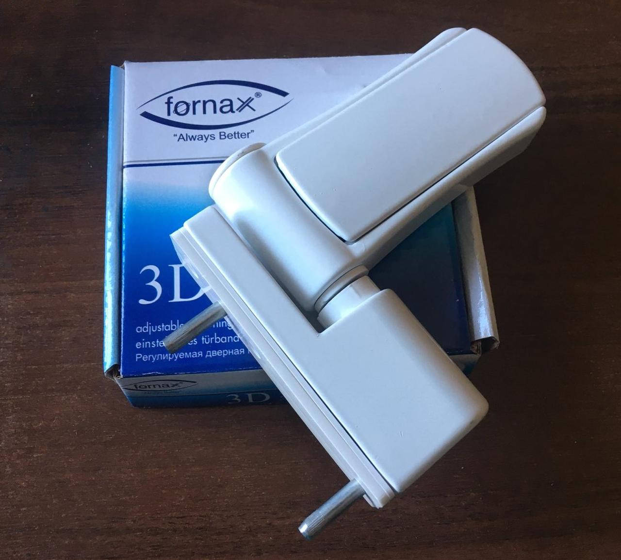 

Петля металлопластиковой двери Fornax PAVO 130 125 018 000-9016 Регулируемая 125 кг Белая, Белый