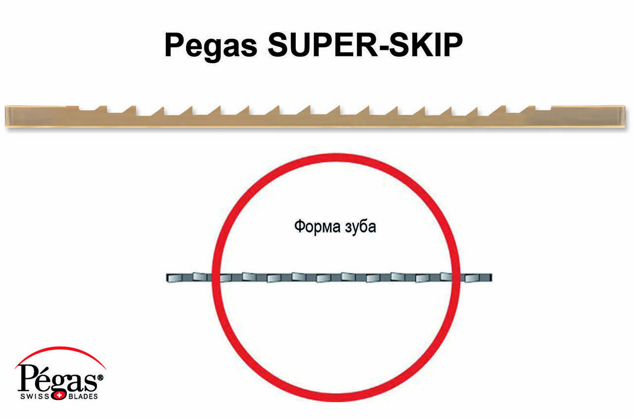 

Пилка для лобзиковых станков SUPER-SKIP №2/0, комплект 6 шт