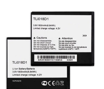 

Аккумулятор Alcatel TLi018D1 / one touch D5 Dual 5038x Pop 3 5015D, 1800 mAh AAAA