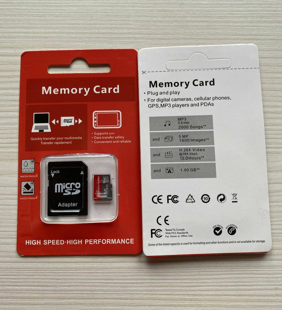 

Карта памяти MICRO SD 16 GB + Adapter Class 10 для телефонов и фотоаппаратов