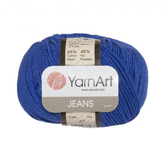 

Хлопковая пряжа YarnArt Jeans 47 василек (ЯрнАрт Джинс)