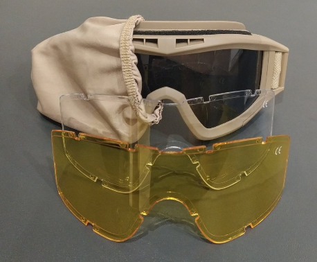 

Очки песочные тактические сменные линзы 3 комплекта балистические Daisy SP sand Military USA