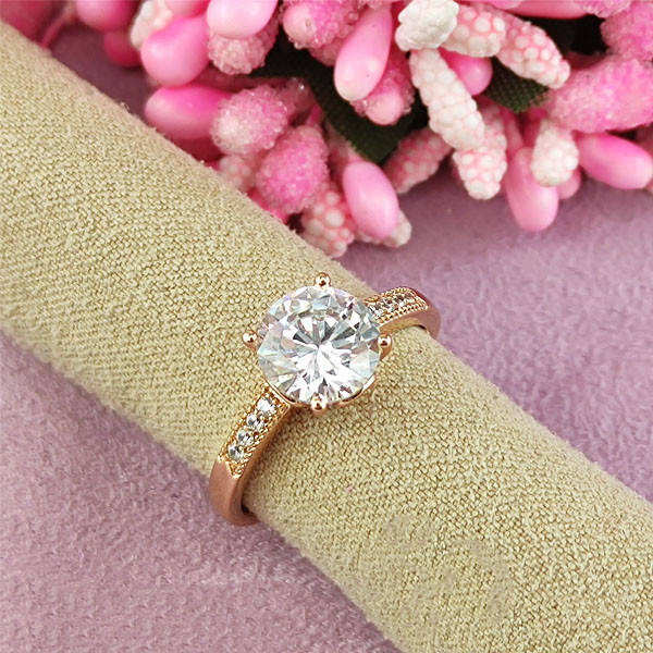 

Кольцо Xuping Марси медицинское золото позолота 18К 18.5, Золотистый