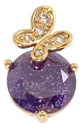 

Кулон Xuping Позолота 18K "Фиолетовый кристалл с бабочкой"