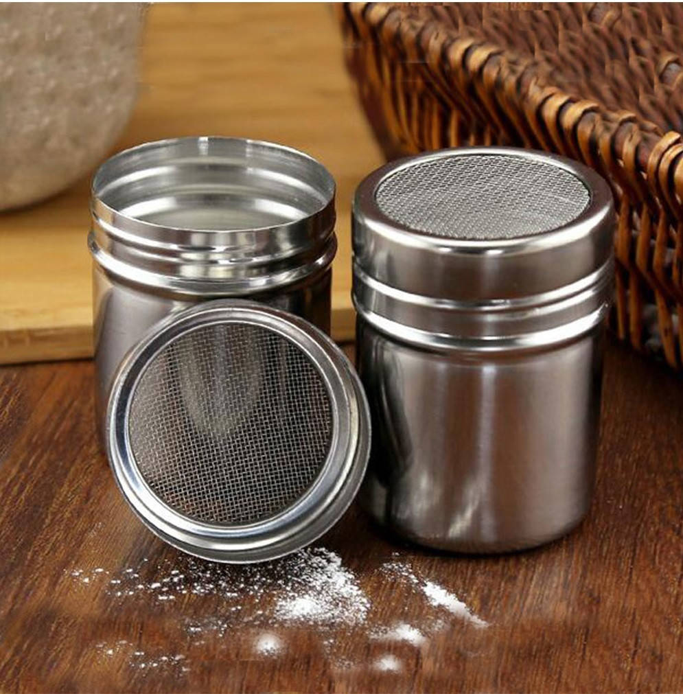 

Емкость с ситом, просеиватель для специй, какао, сахарной пудры 7,8x6,7 см Кладовка