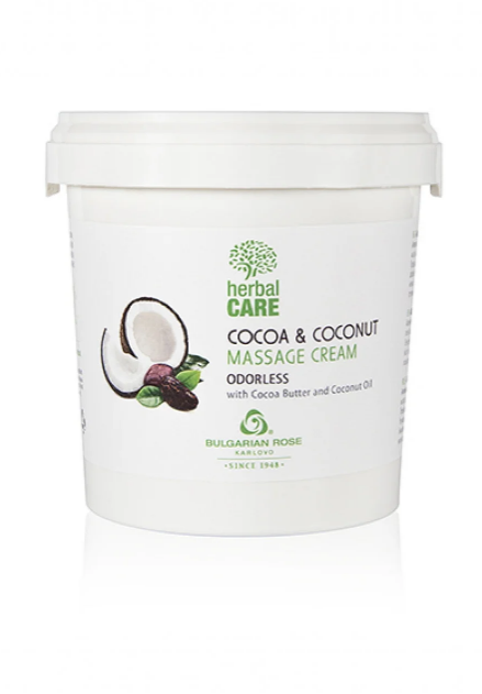 

Массажный крем Какао и Кокос без запаха Herbal Care 1000 мл. Болгарская роза г. Карлово