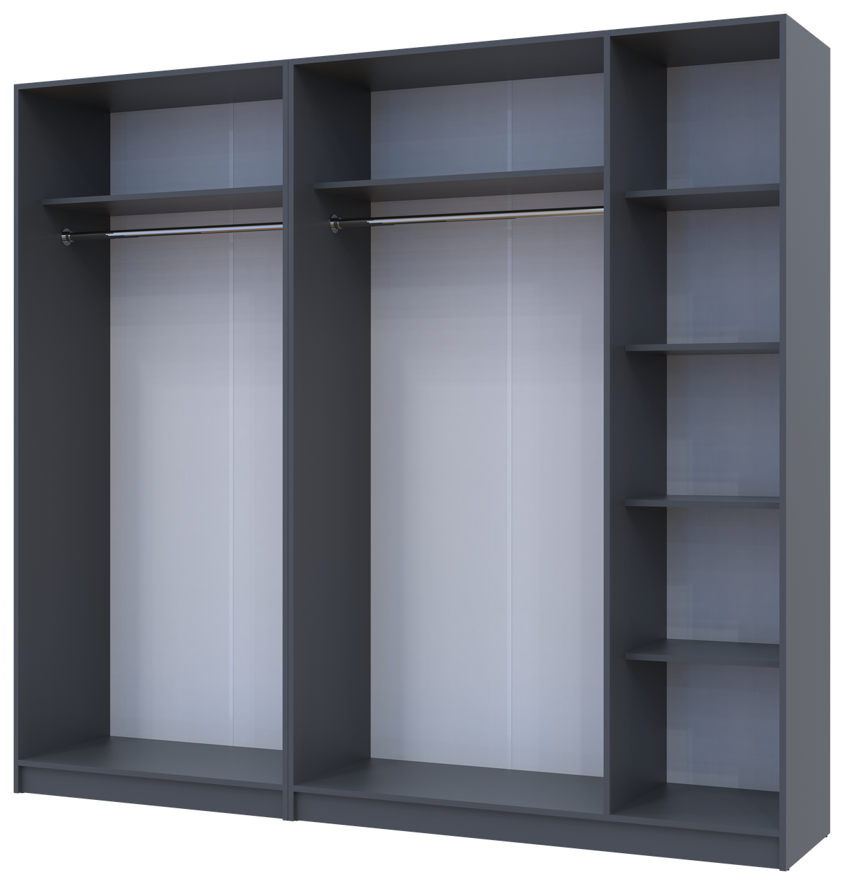 Шафа для одягу комплект Промо Графіт Графіт 2+3 ДСП 225х48х204 (42005069) 5