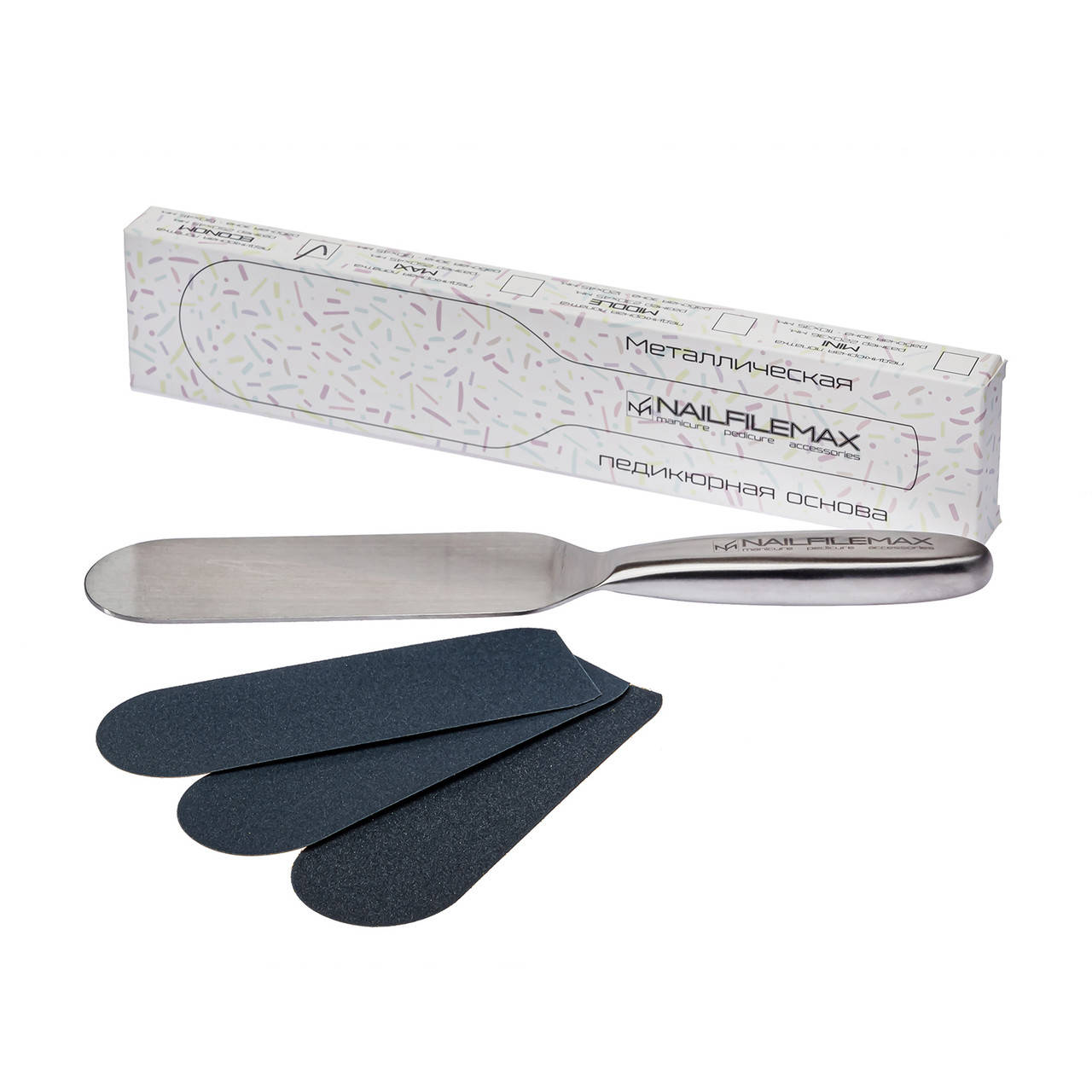 

Металева основа для педикюру Nail File Max, форма ECONOM