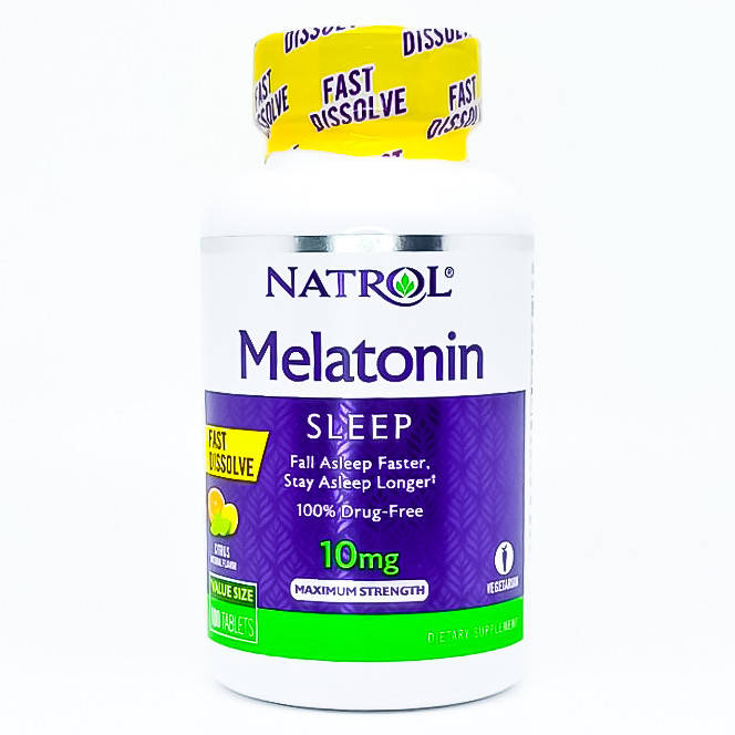 

Мелатонин США! Natrol Melatonin 10 мг цитрусовый вкус 100 таб.
