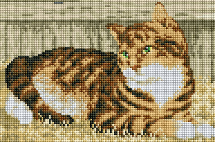 

Алмазная мозаика ColorArt Котик DT704