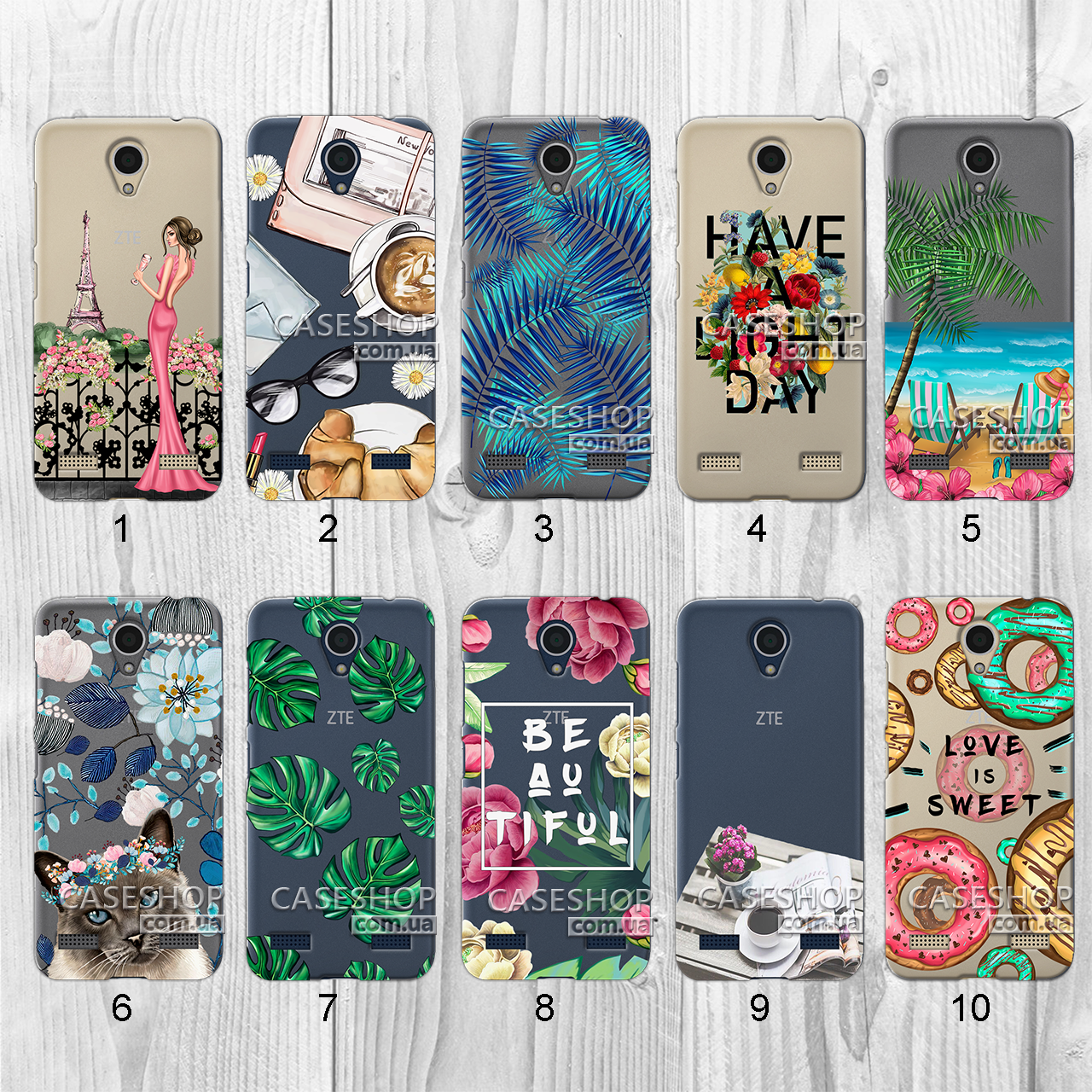 

Силиконовый чехол с рисунком для ZTE Blade A520 (new collection)