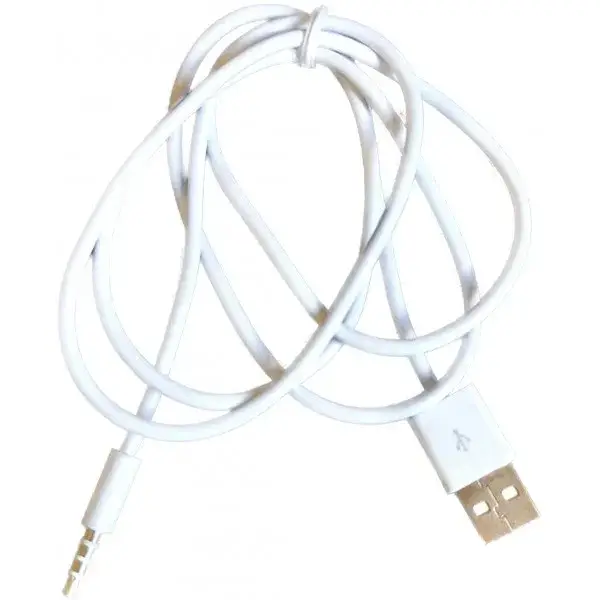 

Кабель Value Audio USB AM - 4 pin Jack 3.5 мм для iPod Shuffle 1 м White (S1010), Белый