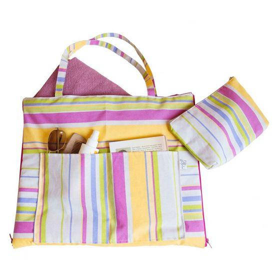 

Пляжный коврик-сумка 138х48 Stripe Прованс (010931)