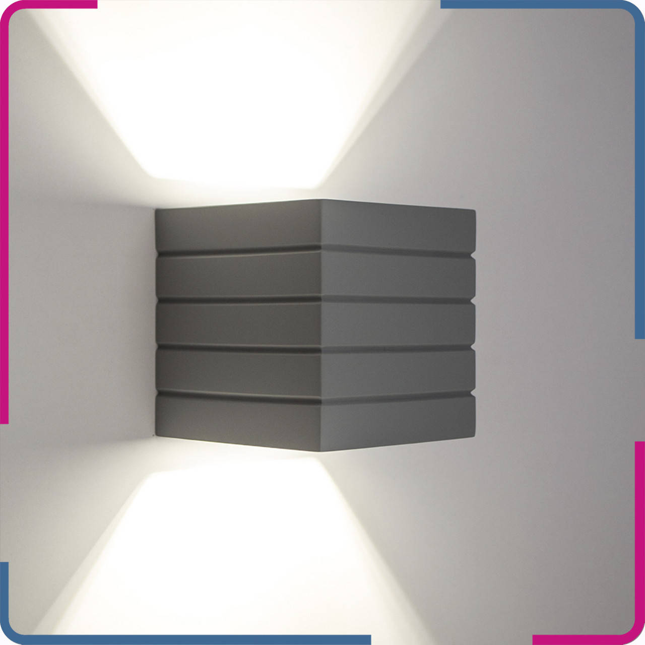 

Бра гипсовый Gypsum Line Норвич квадрат Серый