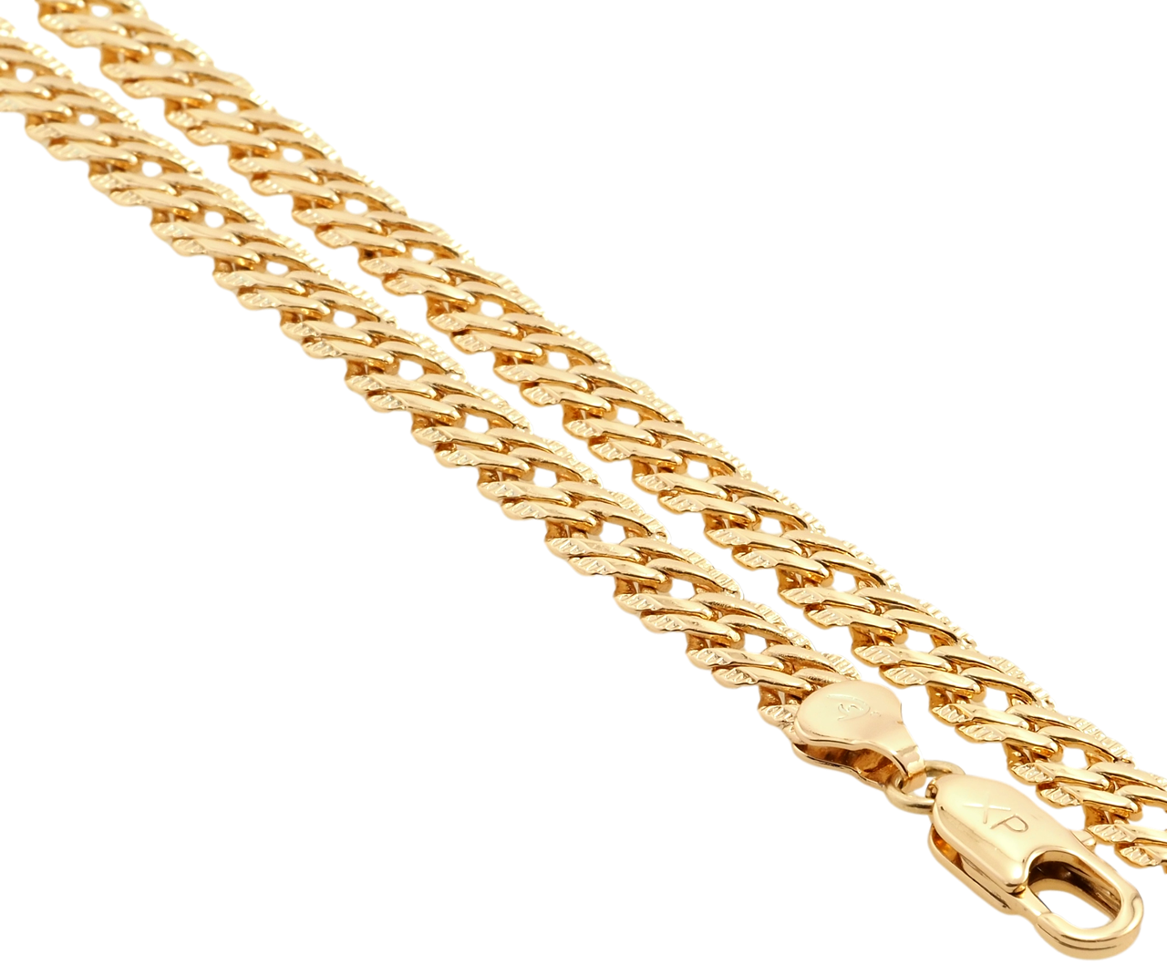 

Цепочка Xuping Позолота 18K "Плетение Двойной Ромб с узором" длина 50см х 7мм