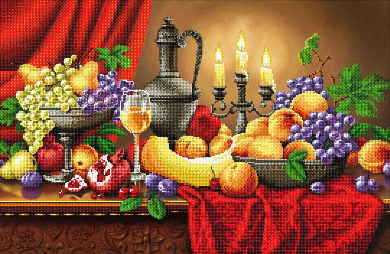 

Схема для вышивки бисером Вкусный натюрморт