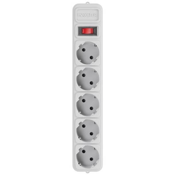 

Удлинитель сетевой 3 метра MAXXTER на 5 розетки | 4500W, 10A, 3m | SPM5-G-10G Серый