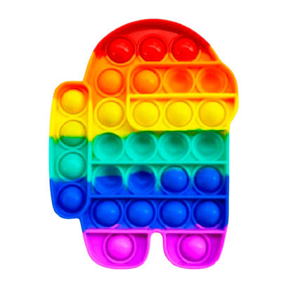 

Pop It Pop It Амонг Ас Rainbow 15х11 см
