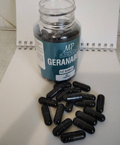 

Геранабол Geranabol DMAA жиросжигатель c геранью, Черный