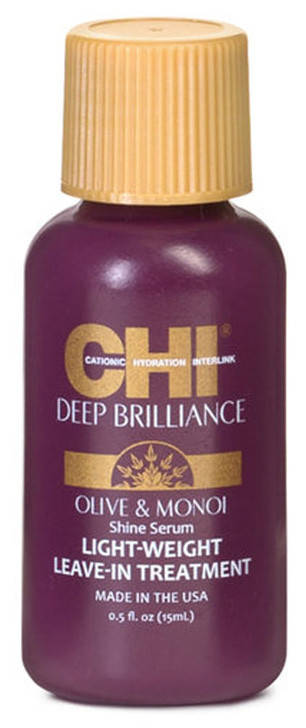 

Сыворотка-шелк для волос CHI Deep Brilliance Shine Serum Light Weight Leave-In Trea 15 мл (11515Gu)