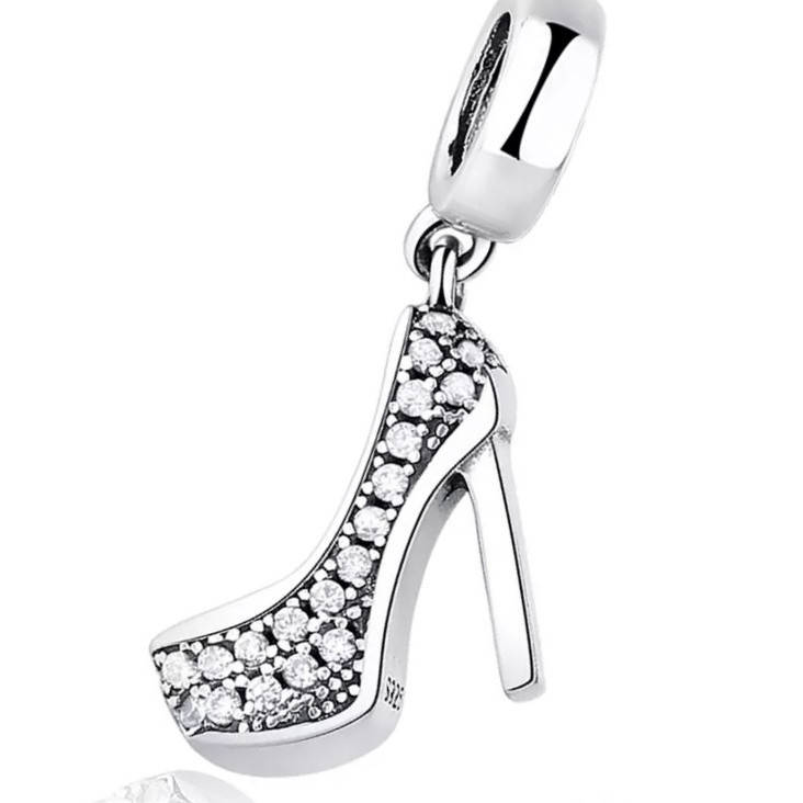 

Серебряный шарм - туфелька стиль PANDORA