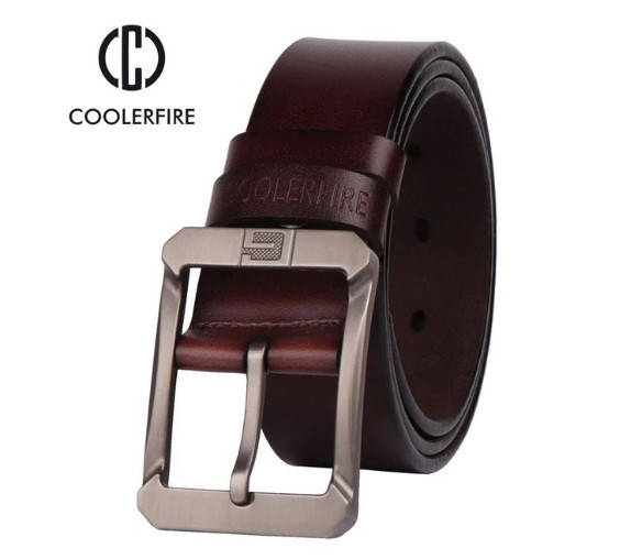 

Ремень мужской кожаный COOLERFIRE (коричневый)